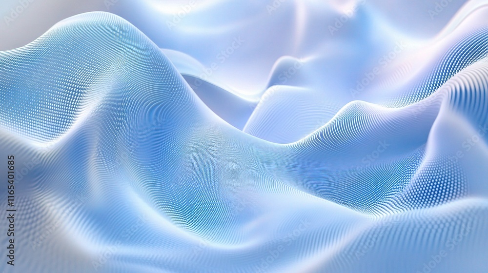 Poster dynamic blue abstract background with light waves and texture