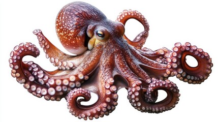 octopus. octopus on white background. animal