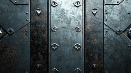 Fototapeta premium Sleek Metal Background with Textures Perfect for Industrial Design