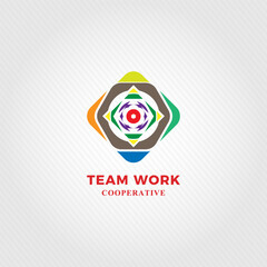Teamwork logo. togetherness logo