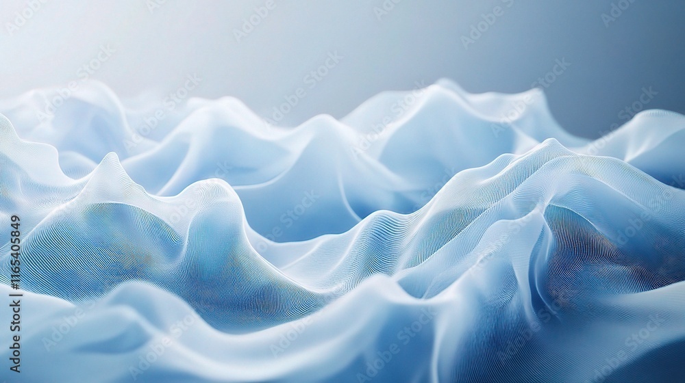 Poster abstract blue background with smooth gradients and subtle design