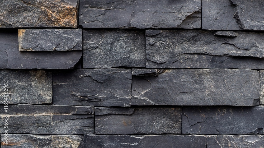 Aufkleber abstract dark stone wall with rough patterns and textures visible
