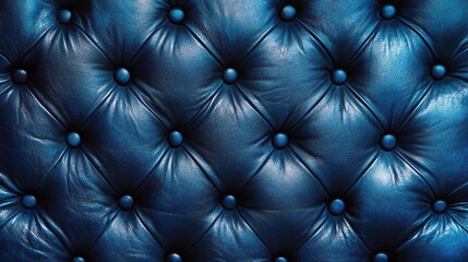 Fototapeta premium Rich Blue Leather Texture with Intricate Patterns and Grain Detail