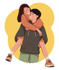 Couple Moment So Happy