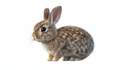 Fototapeta premium Rabbit. Rabbit on white background. animal