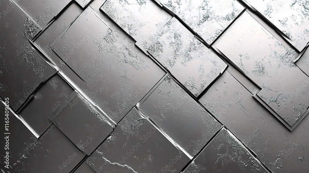 Aufkleber intricate silver metallic texture with unique patterns and finish