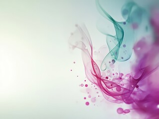 Obraz premium Abstract colorful swirls and bubbles create a soft, artistic background.
