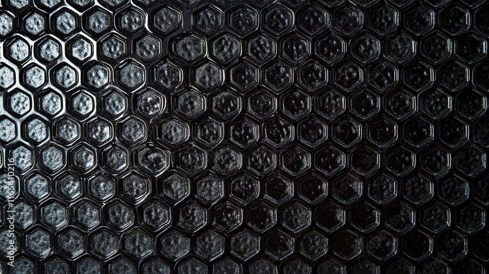 Poster abstract black hexagonal pattern texture background design