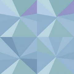 Fototapeta premium Abstract Geometric Pattern: Cool, calming, and visually engaging, this abstract geometric pattern features a mesmerizing blend of light blue and green hues.