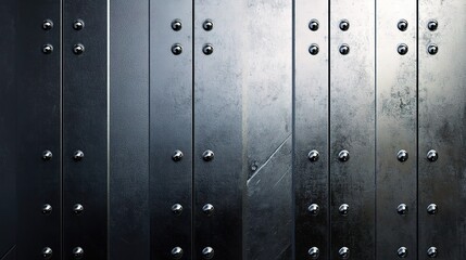 Fototapeta premium Intricate Reflective Metal Surfaces with Detailed Background Features