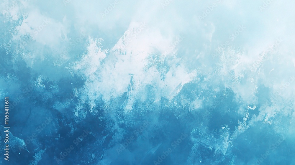 Poster Abstract Blue Background with Smooth Gradients for Design Projects