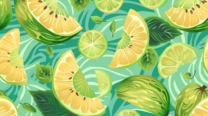 honeydew seamless pattern wallpaper