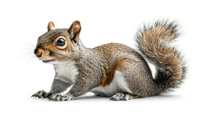 squirrel. squirrel on white background. animal