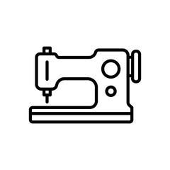 sewing machine icon vector, line style icon