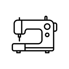 modern sewing machine icon vector, line style icon