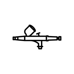 airbrush icon vector, line style icon