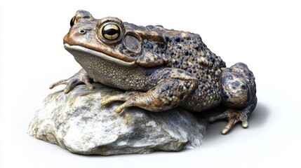 Fototapeta premium toad. Toad on white background. animal