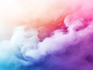 Obraz premium A colorful, abstract swirl of smoke in shades of pink, purple, and blue.