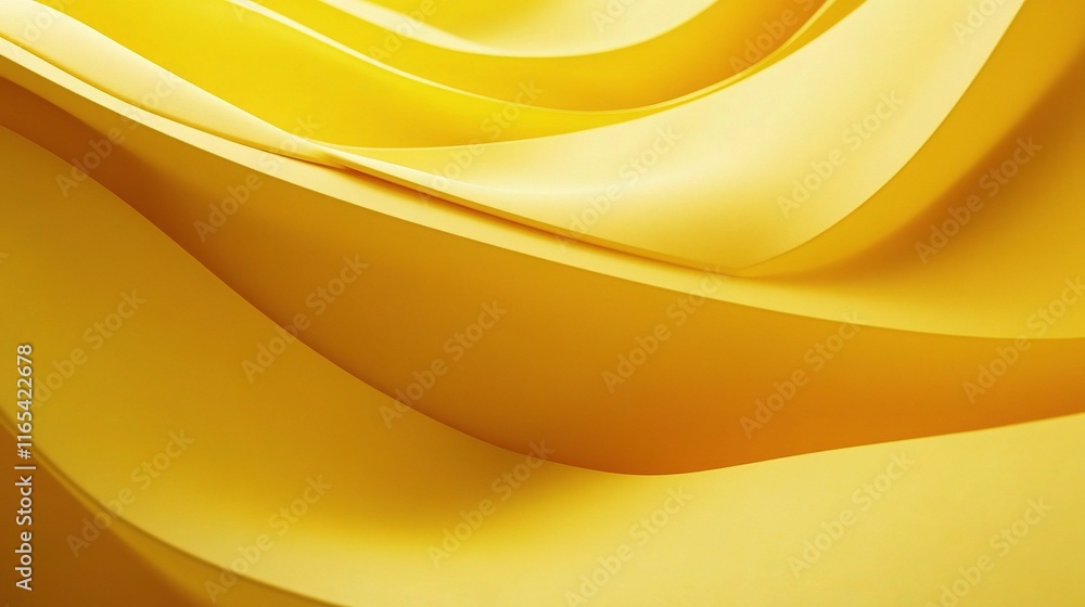 Poster Modern Yellow Gradient Background with Abstract Minimal Design