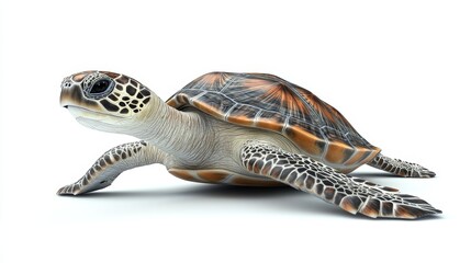 Obraz premium turtle. turtle on white background. animal