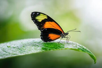 Obraz premium Butterfly on leaf