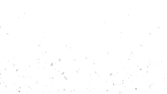 Silver Confetti paper explosion, Confetti paper explosion animation, confetti celebration, party, celebration and event.