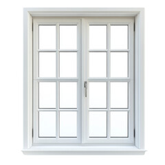 Modern White Window with Grid Design Featuring Clear Glass Panes Ideal for Natural Light and Aesthetic Appeal in Contemporary Architecture