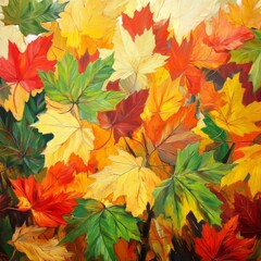Brilliant autumn leaves