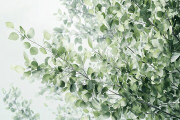Green Leaves - Tranquil Forest Canopy