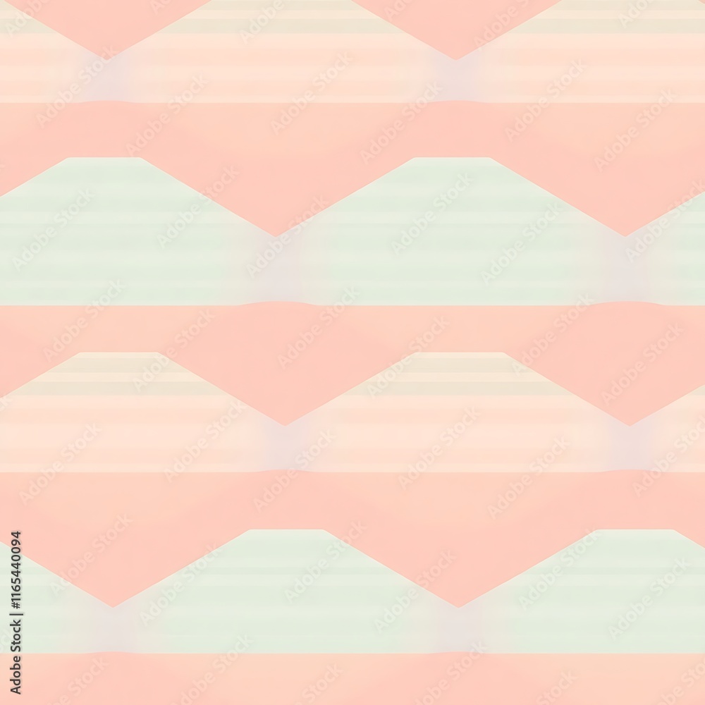 Aufkleber pastel geometric pattern: a soft, minimalist design featuring a repeating pattern of pastel-colored 