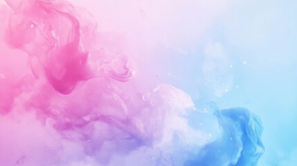 Fototapeta premium Abstract Swirls of Pink and Blue: A Dreamy Watercolor Background