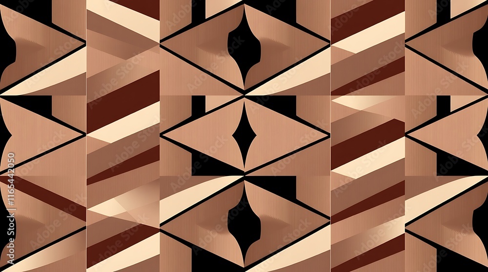 Poster abstract geometric pattern: a sophisticated and stylish repeating pattern of diamond shapes in shade
