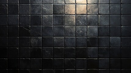 Naklejka premium Dark Tiled Background with Spotlight Effect for Creative Projects