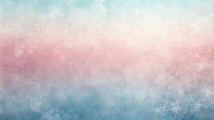 Obraz premium Abstract Watercolor Background with Pastel Pink and Blue Hues, Speckled with White and Gray Flecks
