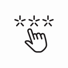 Password security protection access icon vector sign
