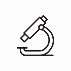 Scientific microscope icon vector sign
