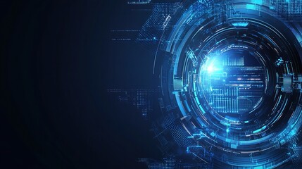 Futuristic Abstract Technology Background with Energy and Science Elements