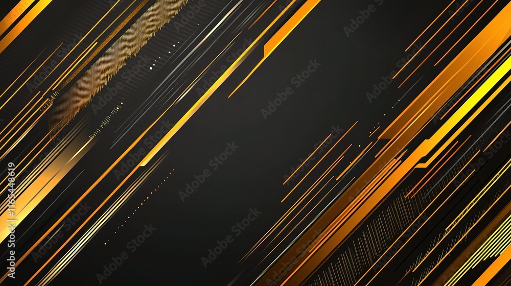 Aufkleber dynamic abstract design with linear overlays and golden lines