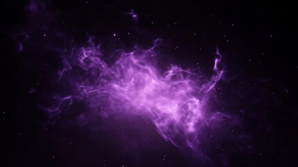 Obraz premium Purple nebula on a starry black background. Cosmic and outer space theme