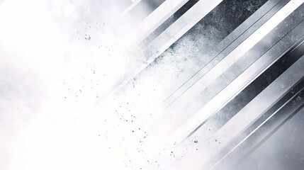 Obraz premium Abstract Background with Light Gray and Silver Stripes