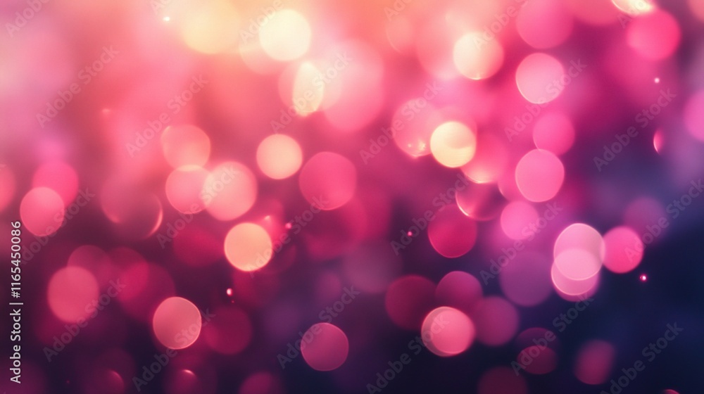Poster soft blurred bokeh background with light effects in an office setting