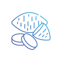 Sweet potato vector icon