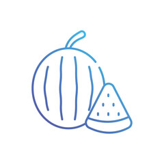 Watermelon vector icon