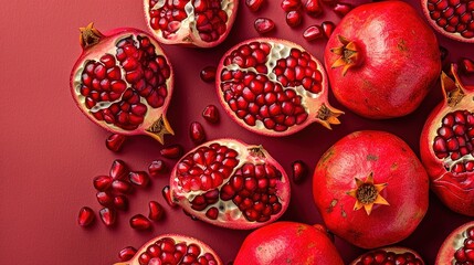 pomegranate seamless pattern wallpaper