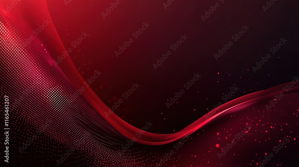 Poster elegant dark red background with rich textures and soft waves