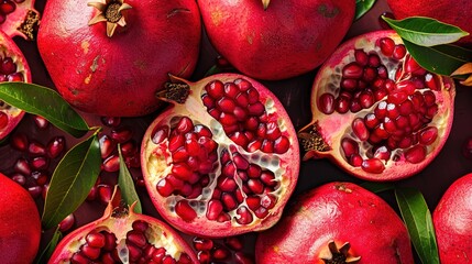 pomegranate seamless pattern wallpaper