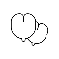 Chickpeas vector icon