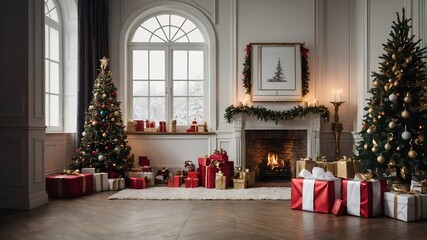 christmas tree with gifts