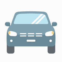 Modern Flat Car Illustration for Transportation, Automotive, and Design Projects
