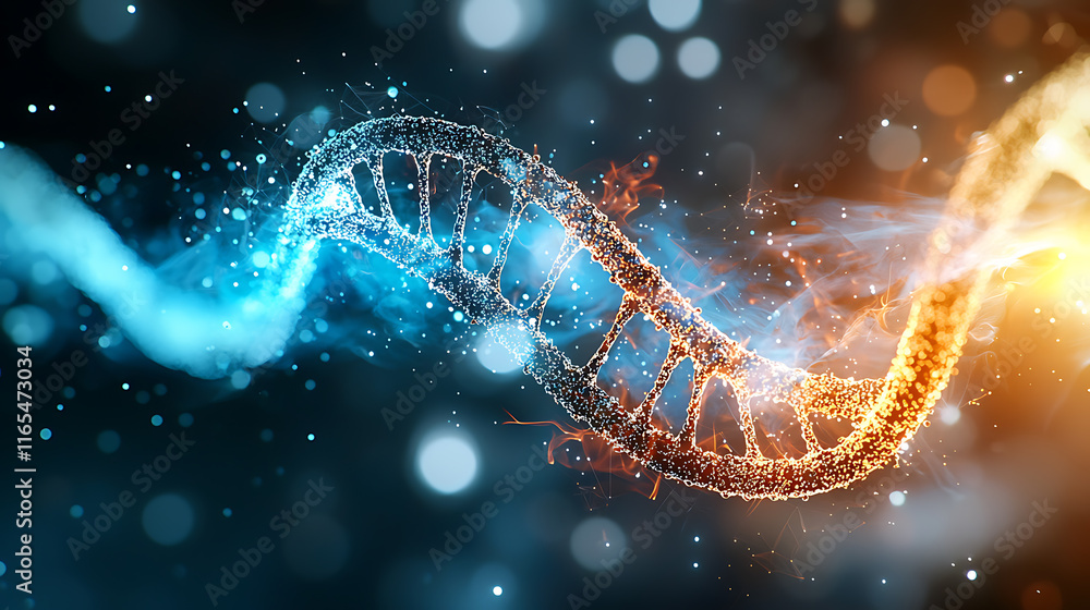 Poster exploring dna structure and function laboratory scientific visualization research environment macro 
